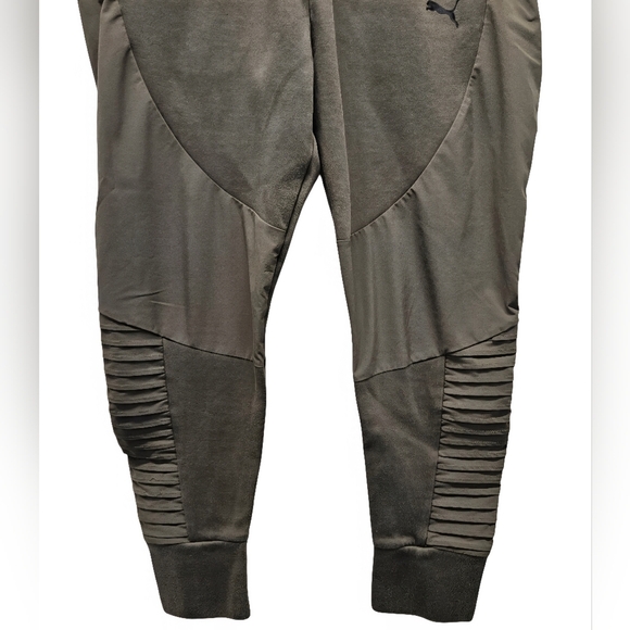 Puma Evostripe Modern Streetwear Motor Joggers Pants Olive Green Size Large - Picture 6 of 16